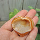 Carnelian Druzy Hearts