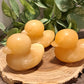 Ducks, Orange Calcite Crystal Carvings - Large