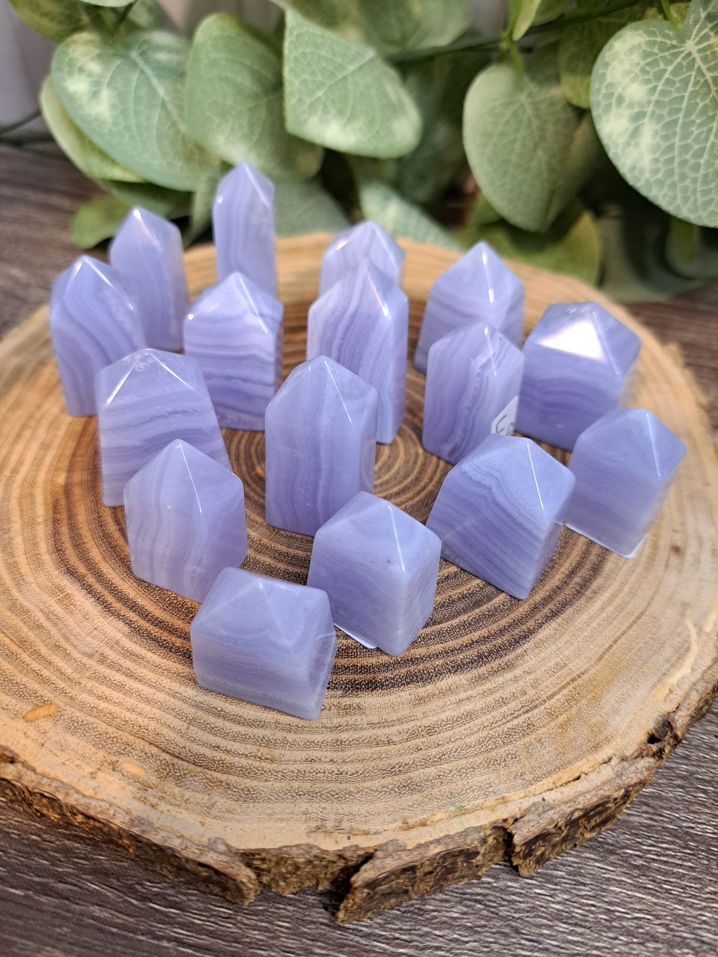 Blue Lace Agate Towers  - Small