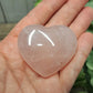 Rose Quartz Heart Carvings