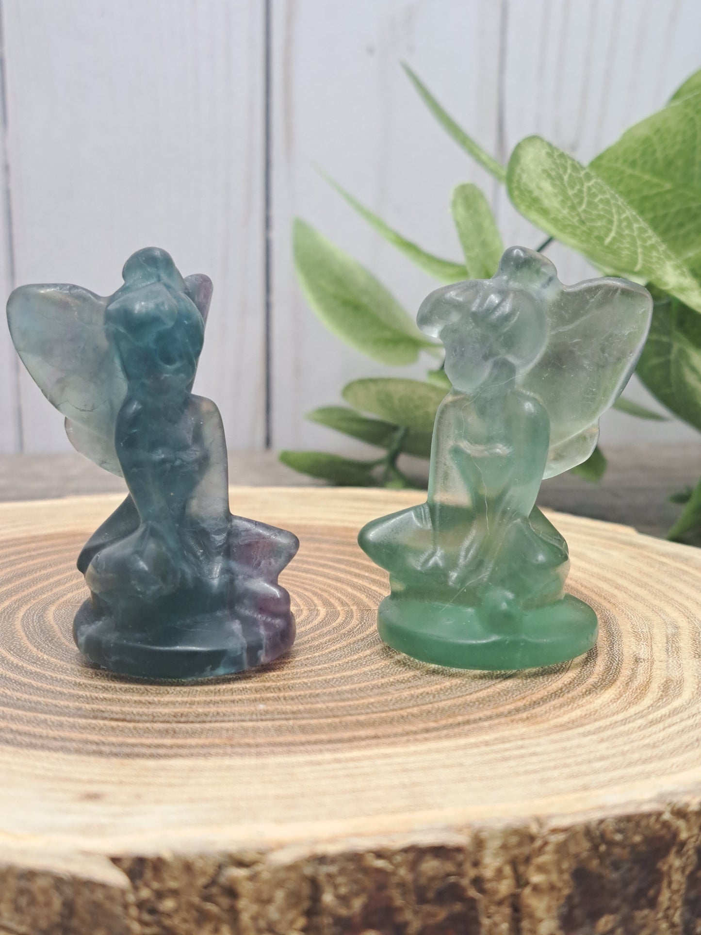 Fluorite Fairy Tinkerbell Carving