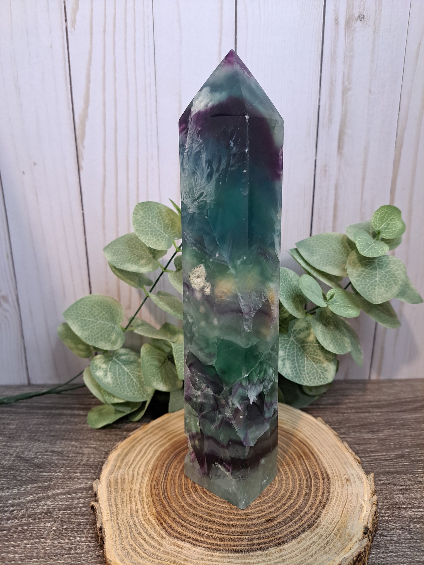 Snowflake Fluorite Tower