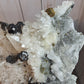 Chrysanthemum Quartz with Pyrite and other inclusions - Statement Cluster