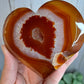 Carnelian Druzy Hearts