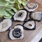Black Agate Druzy Hearts