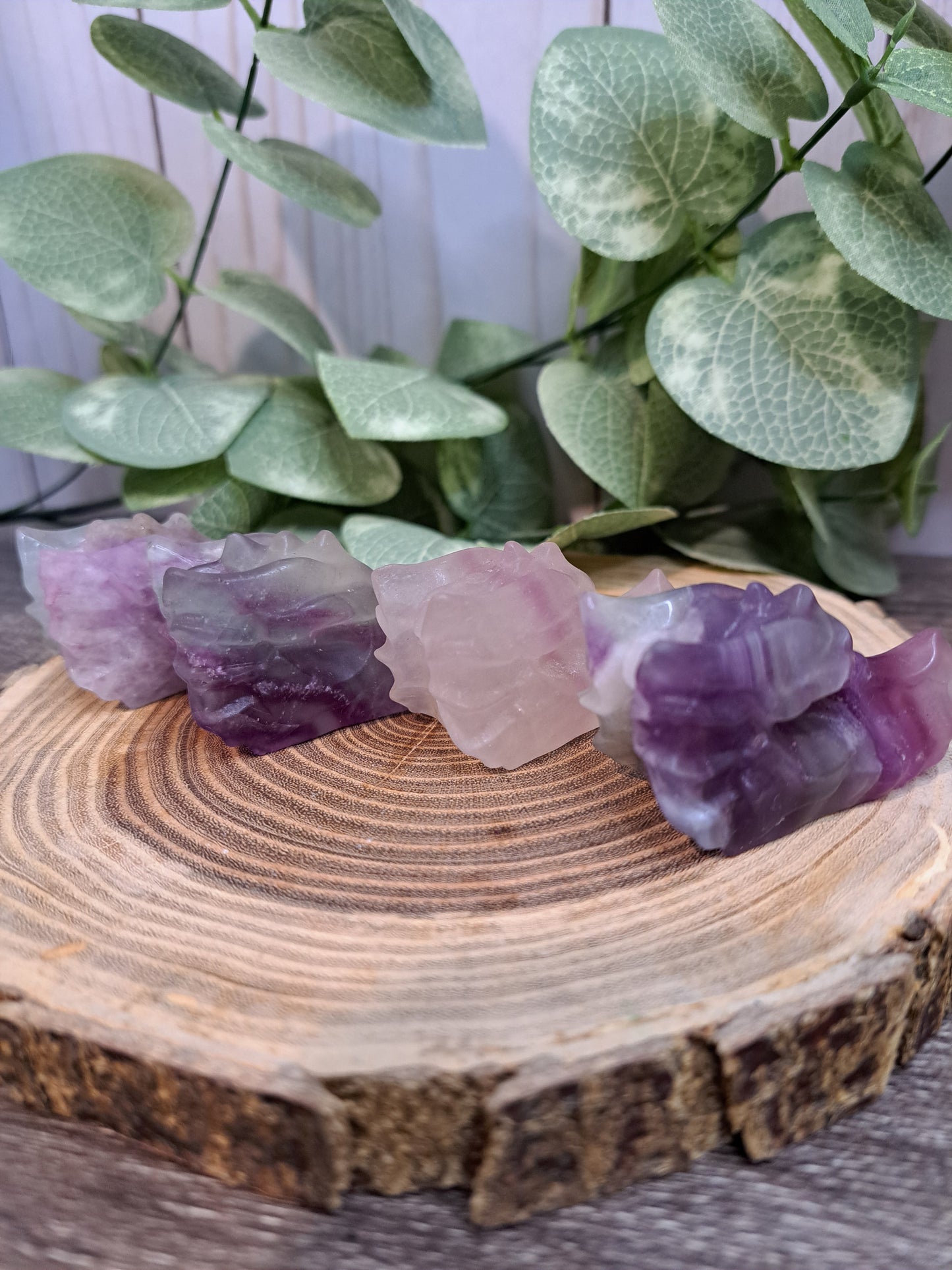 Dragon Head Carving Fluorite