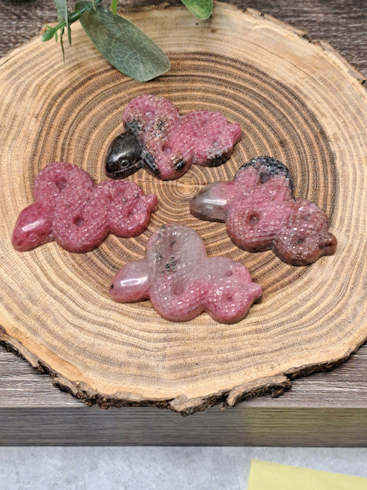 Rhodonite Snakes