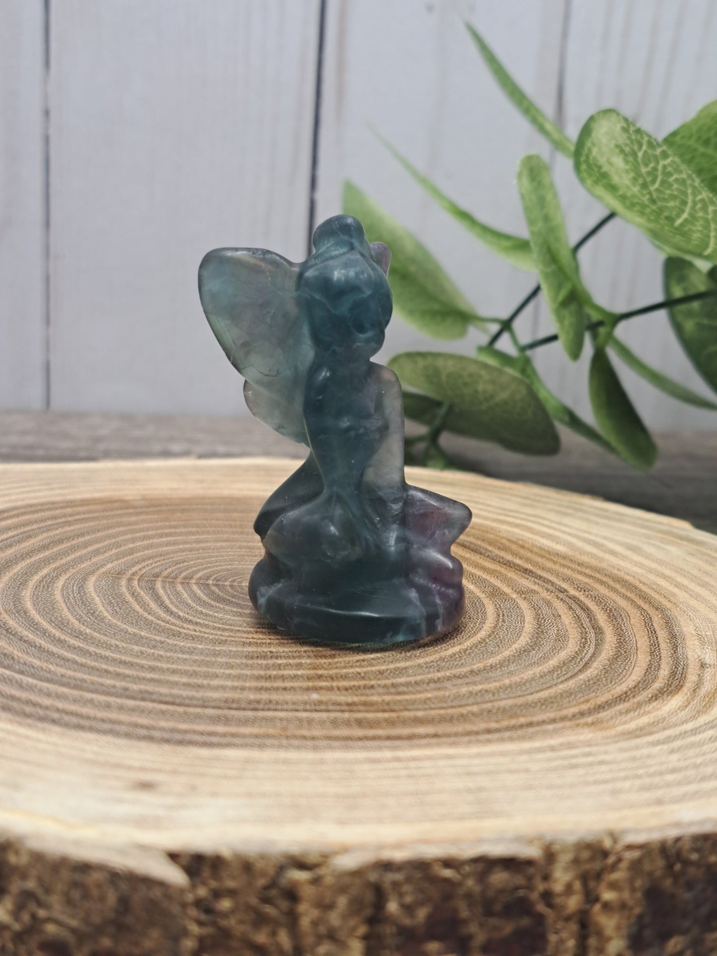 Fluorite Fairy Tinkerbell Carving