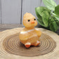 Duck Carving - Orange Calcite