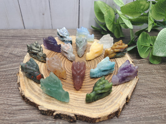 Dragon Head Mini Carvings - mini