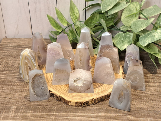 Druzy Agate Towers
