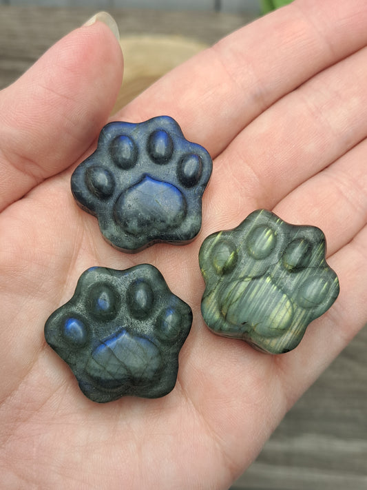 Labradorite Paw Prints