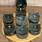 Cat Head Bowls - Moss Agate