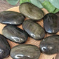 Gold Sheen Obsidian Palm Stones