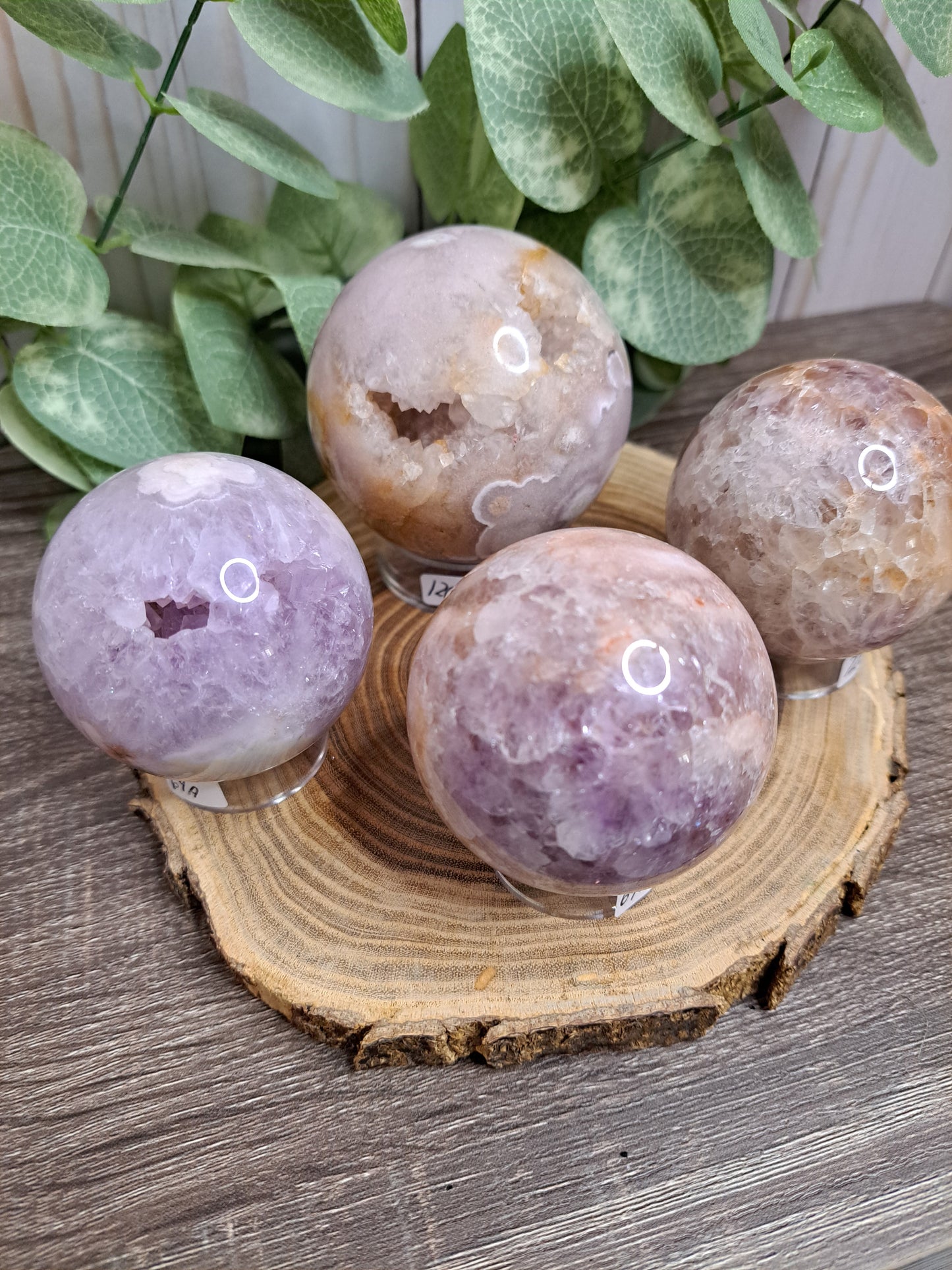 Pink Amethyst Spheres