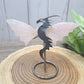 Dragon Wings on Stand - Rose Quartz