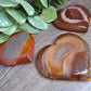 Carnelian Druzy Hearts
