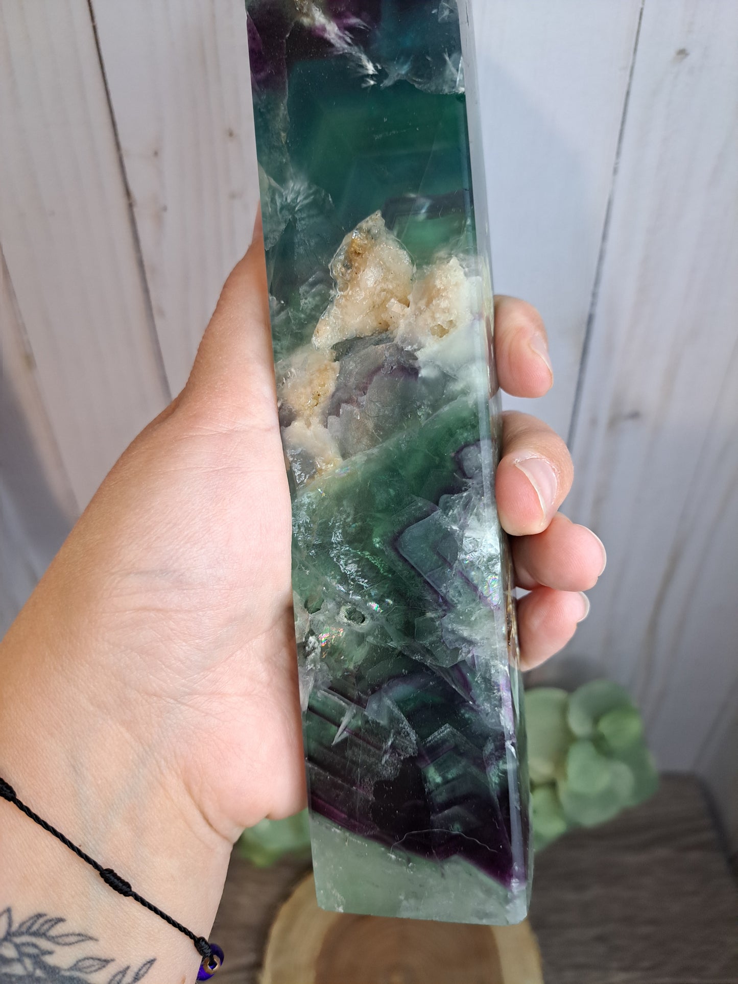 Snowflake Fluorite Tower