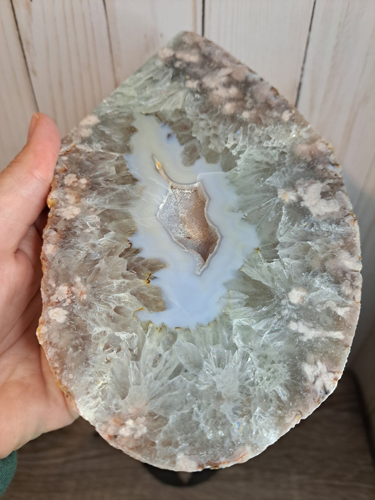 Druzy Slab - Presulite, Flower Agate