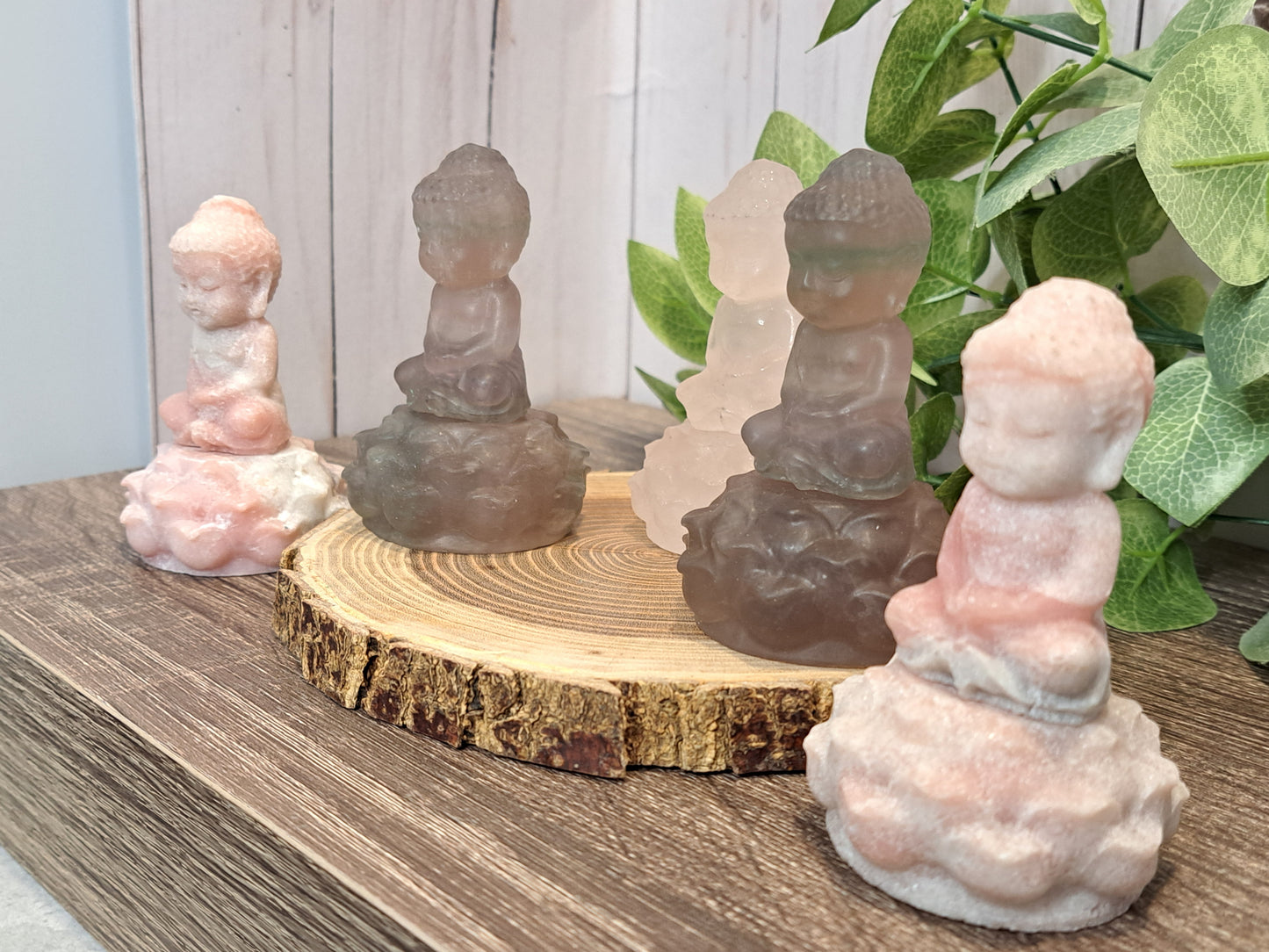 Buddha Carvings with Lotus