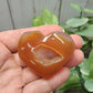 Carnelian Druzy Hearts