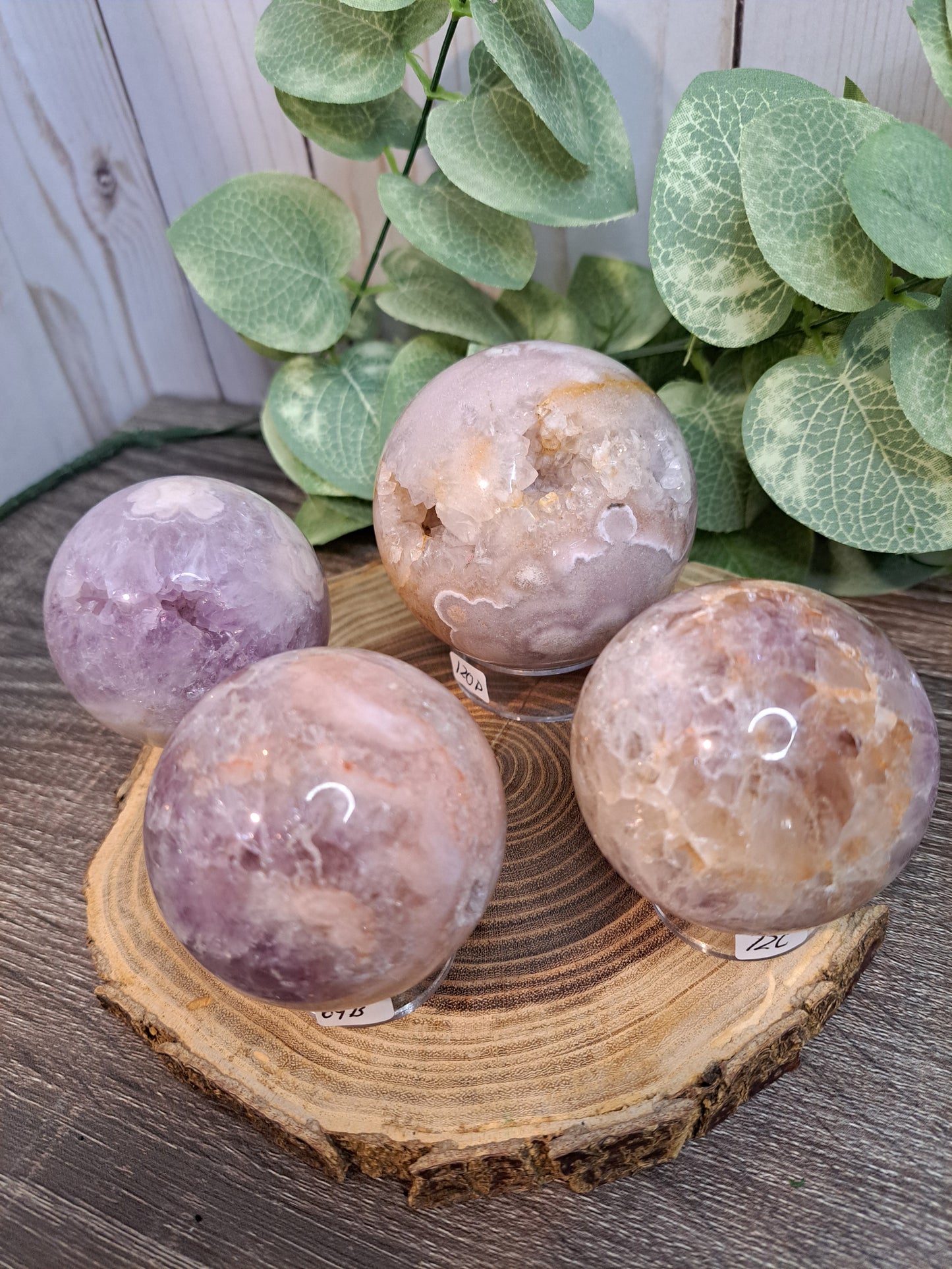 Pink Amethyst Spheres