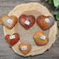 Carnelian Druzy Hearts
