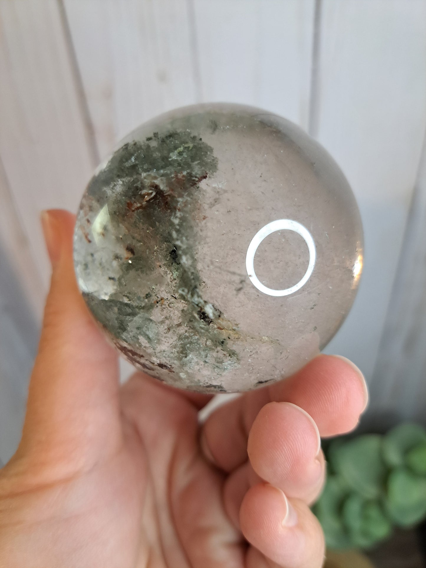 Clear Quartz Spheres with Inclusions