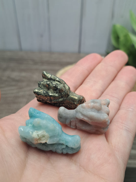 Dragon Head Mini Carvings - mini