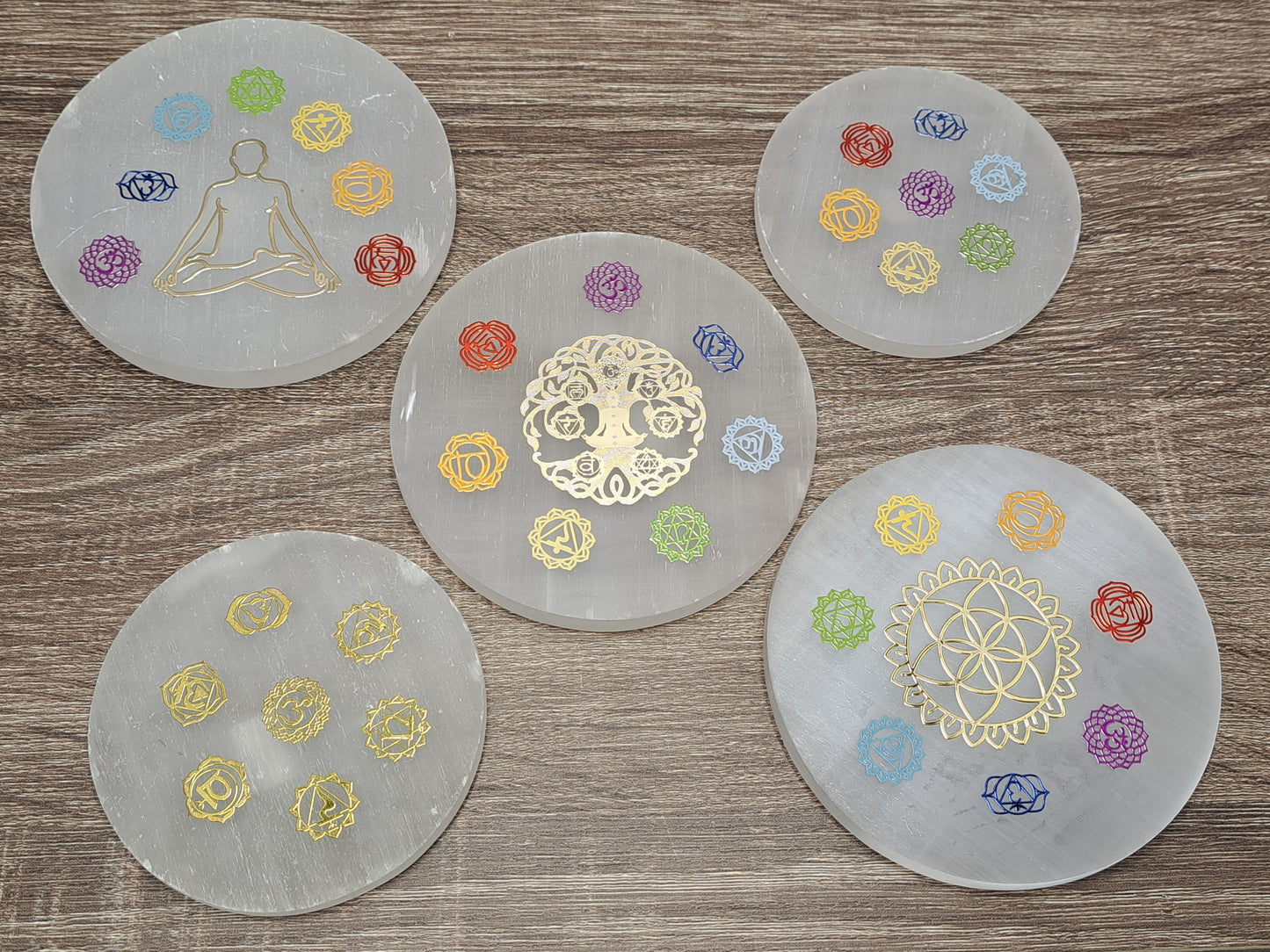 Selenite Charging Plates