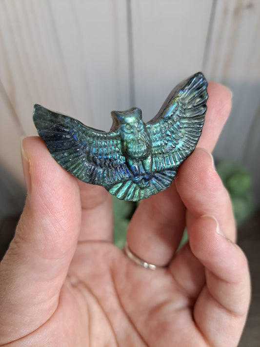 Bird Labradorite Carvings