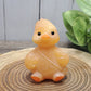 Duck Carving - Orange Calcite