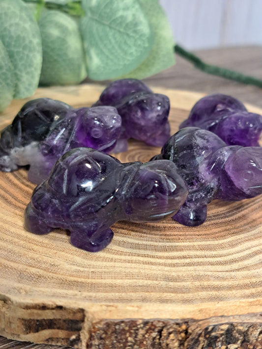 Amethyst Turtle Carvings