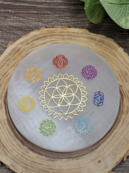 Selenite Charging Plates