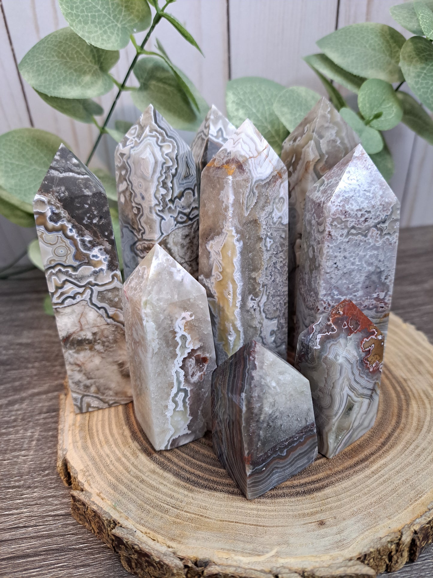 Mexican Lace Agate Towers