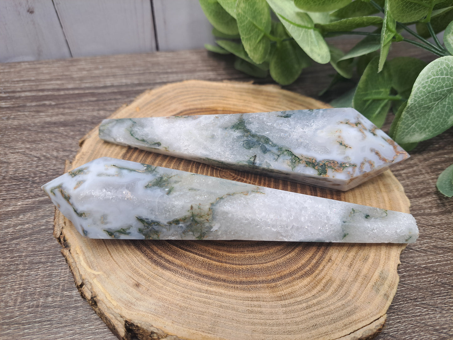 Moss Agate Wands