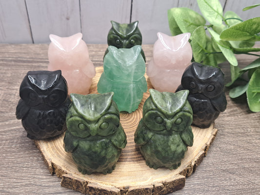 Owl Carvings - Medium