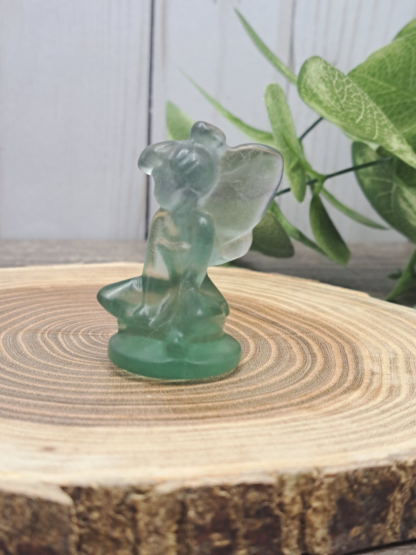 Fluorite Fairy Tinkerbell Carving