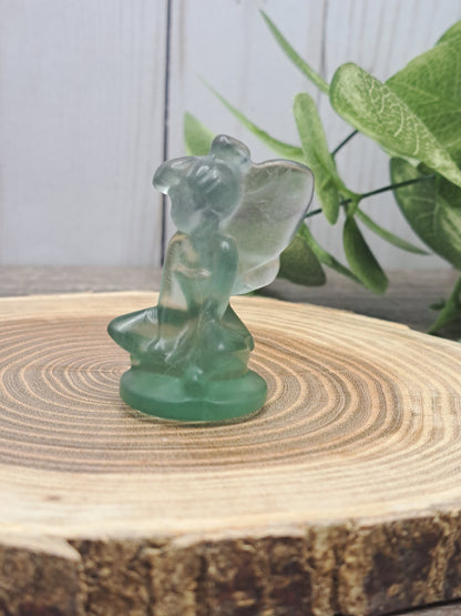 Fluorite Fairy Tinkerbell Carving