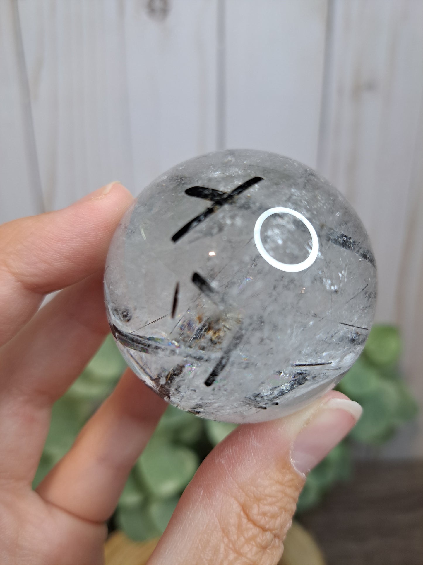 Tourmalated Quartz Spheres