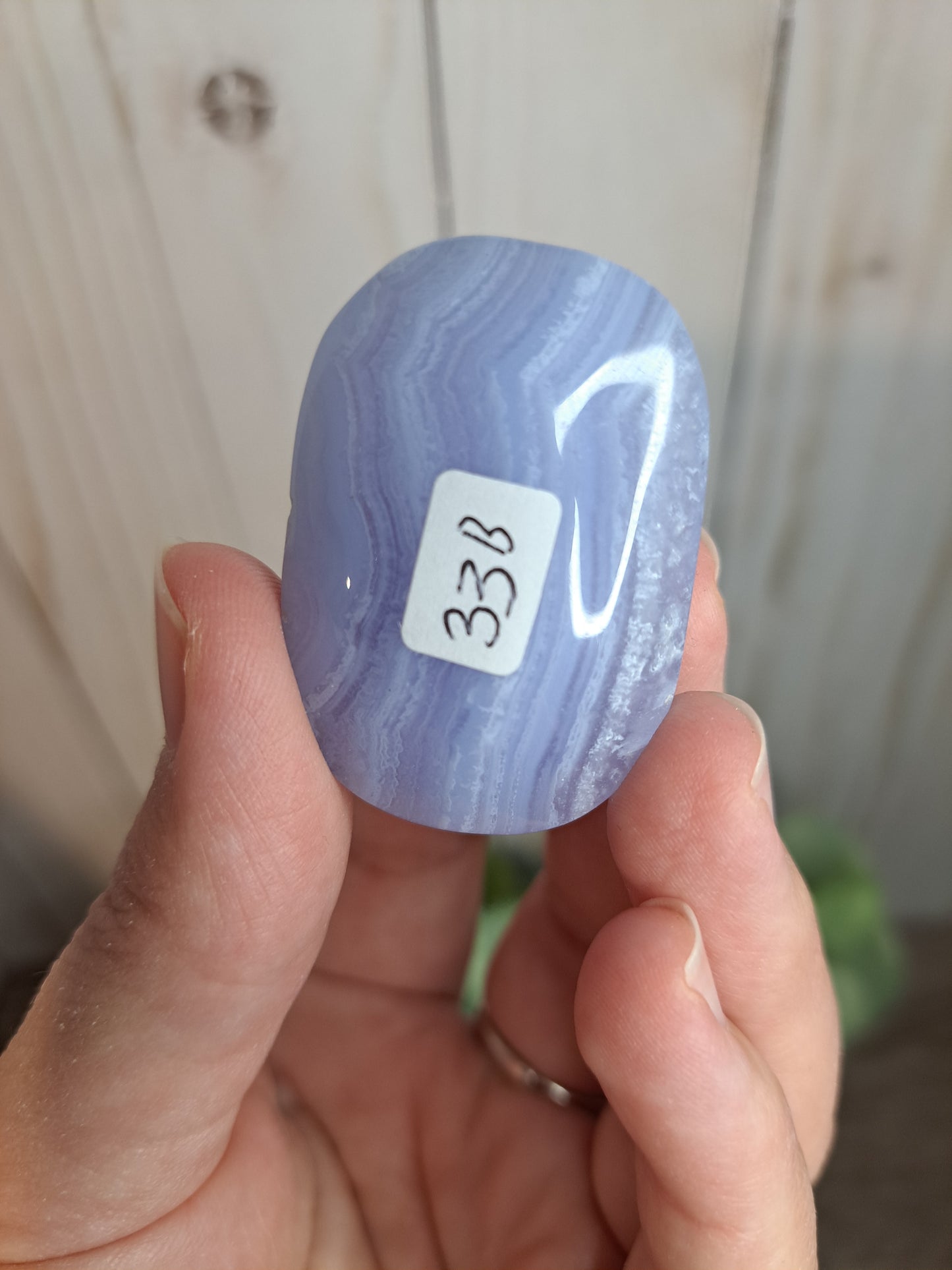 Blue Lace Agate Palm Stones