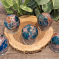 Multi Stone Spheres - Unique (Sun Stone, Lepidolite and Blue Apatite in one)