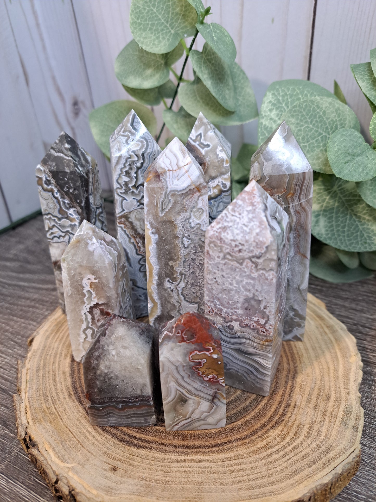 Mexican Lace Agate Towers