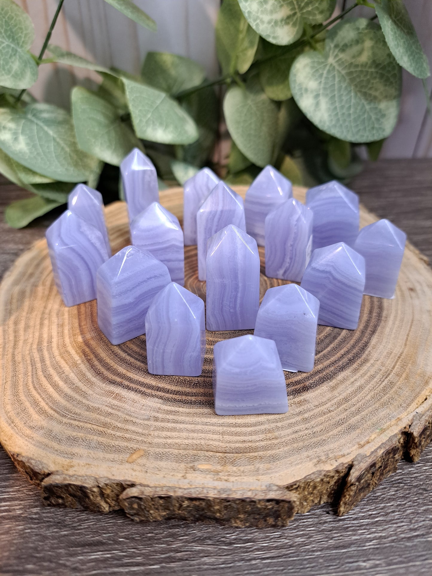 Blue Lace Agate Towers  - Small