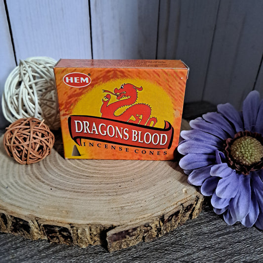 Dragons Blood (red) Incense Cones pk 10