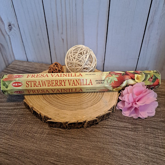 Strawberry Vanilla Incense Sticks pk 20