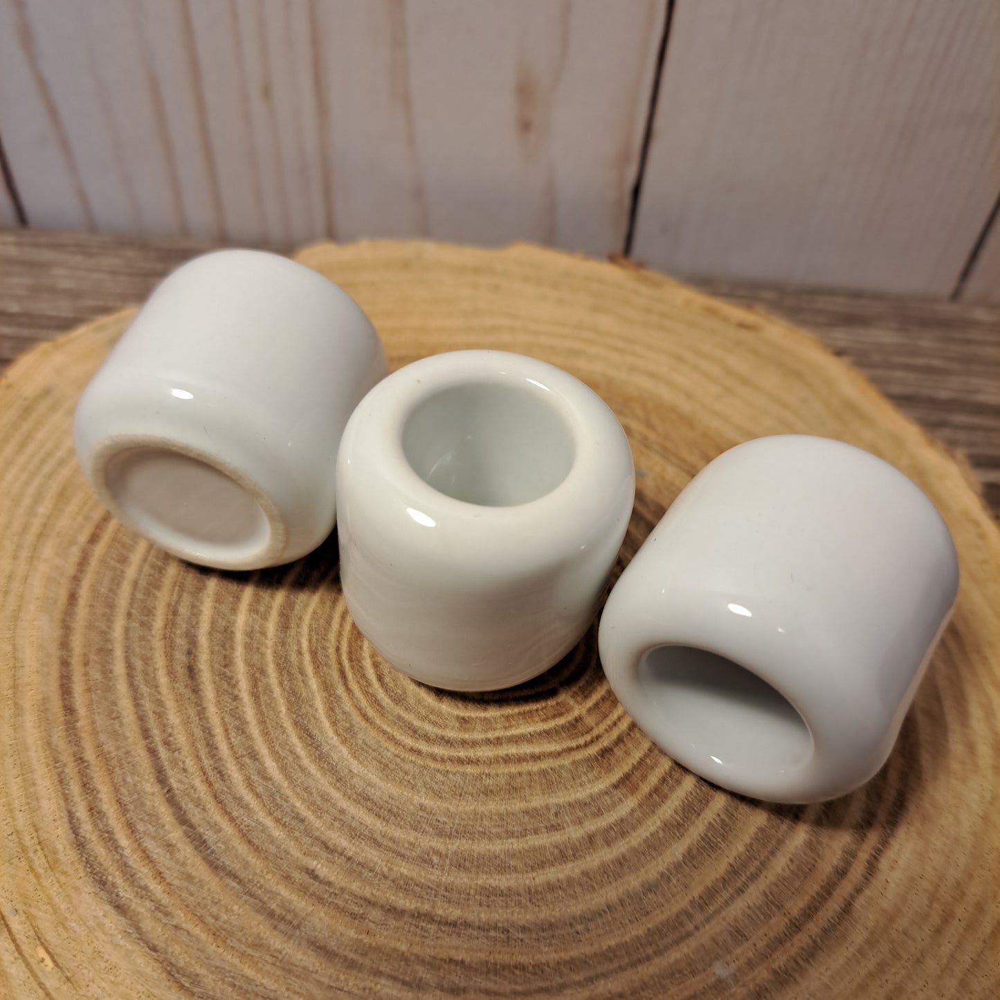 Ceramic Chime Candle Holder - White