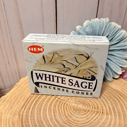 White Sage Incense Cones pk 10