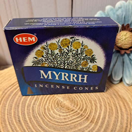 Myrrh Incense Cones pk 10