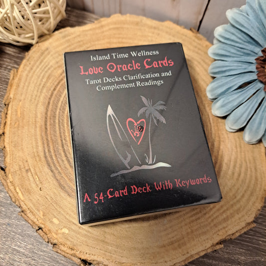 Island Time Wellness Love Oracle(black) - 54 Cards Pocket Mini Size